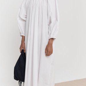 Deiji Studios stripe linen dress size L